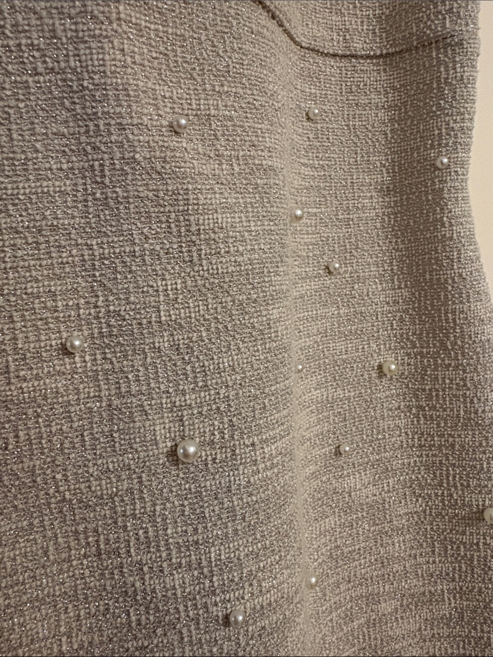 Ivory Pearl Mini Dress - Picture 2 of 3